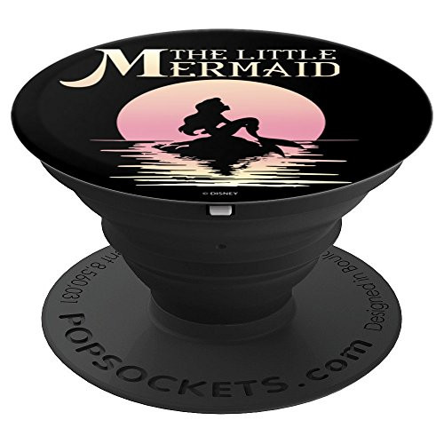 Disney The Little Mermaid Ariel In The Moon Silhouette PopSockets Grip and Stand for Phones and Tablets