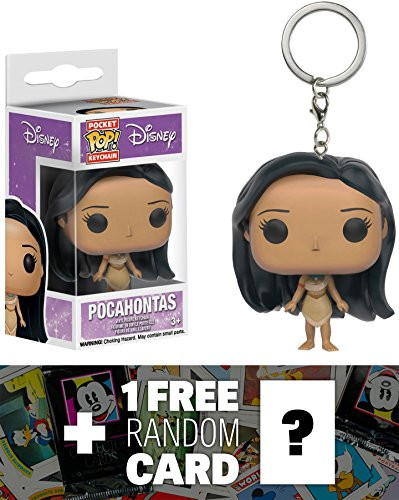 Spider-Man Pocahontas: Pocket POP! x Disney Pocahontas Mini-Figure Keychain + 1 Free Classic Disney Trading Card Bundle (102117)
