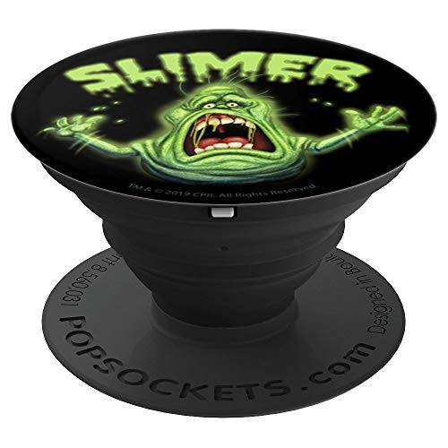 Ghostbusters Neon Slimer Portrait PopSockets Grip and Stand for Phones and Tablets