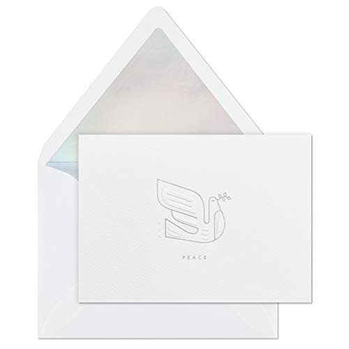 Hallmark Signature Gold Boxed Holiday Cards, Peace Dove (8 Cards with Envelopes)