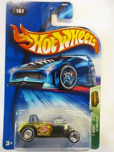 Hot Wheels 2004 Treasure Hunt Yellow Altered State 7/12 #107 Limited Edition 1:64 Scale Collectible Die Cast Car