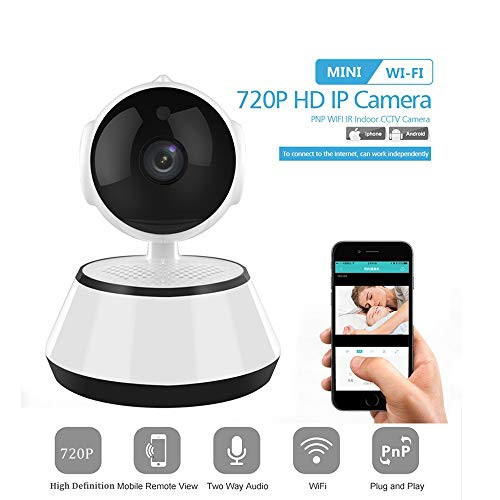 Home Security IP Camera Wireless Smart WiFi Camera WI-FI Audio Record Surveillance Baby Monitor HD Mini CCTV Camera (HD 720P/US Plug)