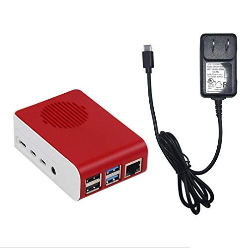 MarsKit Raspberry Pi 4 case and Raspberry Pi 4 USB-C Power Supply