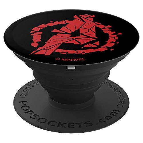 Marvel Avengers: Endgame Logo Red Broken Pieces - PopSockets Grip and Stand for Phones and Tablets