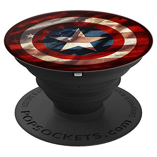 Marvel Captain America American Flag Fill PopSockets Grip and Stand for Phones and Tablets