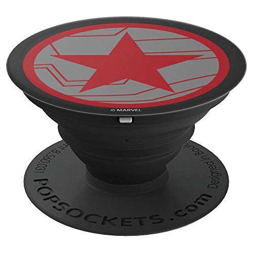 Marvel Winter Soldier Classic Logo PopSockets Grip and Stand for Phones and Tablets