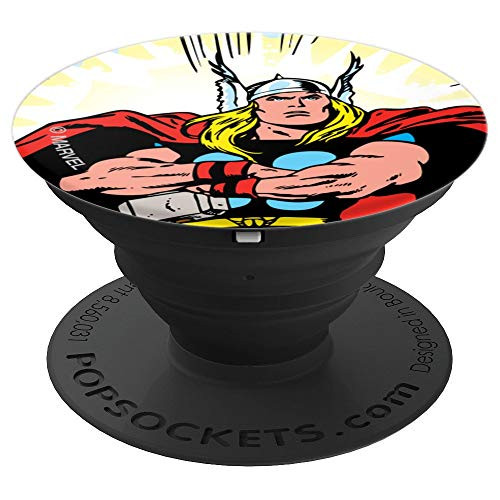 Marvel Thor Retro Comic Book - PopSockets Grip and Stand for Phones and Tablets