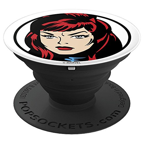 Marvel Black Widow Portrait Head - PopSockets Grip and Stand for Phones and Tablets