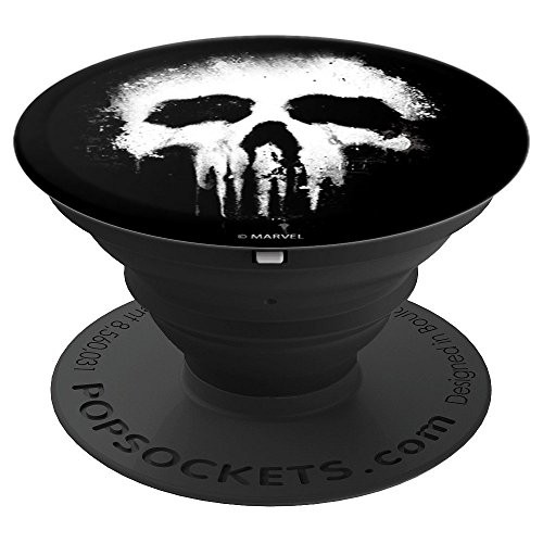 Marvel The Punisher Scary Grungy Skull Logo - PopSockets Grip and Stand for Phones and Tablets