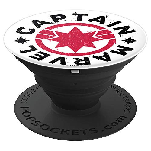 Marvel Captain Marvel Movie Circle Red Logo - PopSockets Grip and Stand for Phones and Tablets