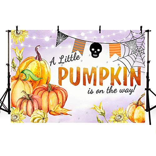 MEHOFOTO Pumpkin Baby Shower Photography Backdrops Props Fall Autumn Halloween Baby Shower Glitter Lights Gold and Purple Party Decoration Photo Studio Booth Background Banner 7x5ft MEHOFOTO Pumpkin Baby Shower Photography Backdrops Props Fall Autumn Halloween Baby Shower Glitter Lights Gold and Purple Party Decoration Photo Studio Booth Background Banner 7x5ft