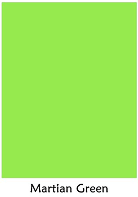 Martian Green - Neenah Astrobrights Premium Color Card Stock Size 8.5 x 11, 65 Lb - 50 Sheets