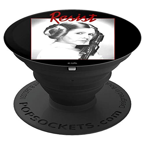 Star Wars Princess Leia Resist Black And White Photo - PopSockets Grip and Stand for Phones and Tablets