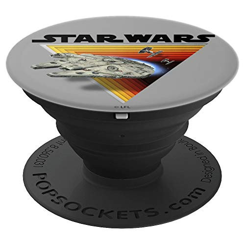 Star Wars Millennium Falcon Retro Depth Triangle - PopSockets Grip and Stand for Phones and Tablets
