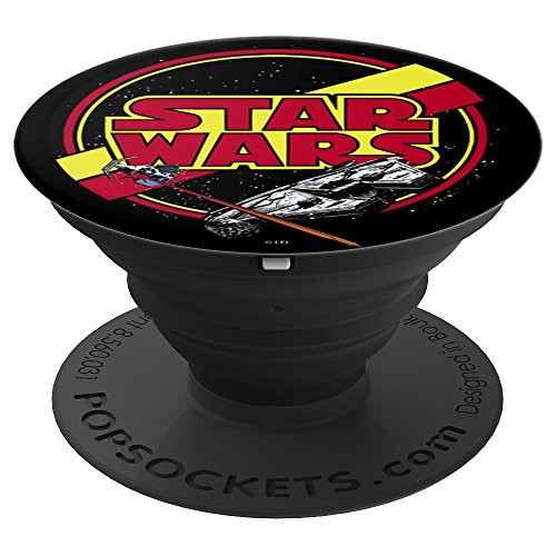 Star Wars TIE Fighter Shooting At Falcon - PopSockets Grip and Stand for Phones and Tablets