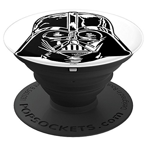 Star Wars Darth Vader Helmet Black And White - PopSockets Grip and Stand for Phones and Tablets