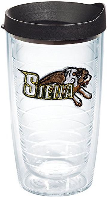 Tervis 1246066 Siena Saints Logo Insulated Tumbler with Emblem and Black Lid, 16oz, Clear Tervis 1246066 Siena Saints Logo Insulated Tumbler with Emblem and Black Lid, 16oz, Clear