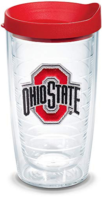 Tervis 1056683 Ohio State Buckeyes Logo Tumbler with Emblem and Red Lid 16oz, Clear Tervis 1056683 Ohio State Buckeyes Logo Tumbler with Emblem and Red Lid 16oz, Clear