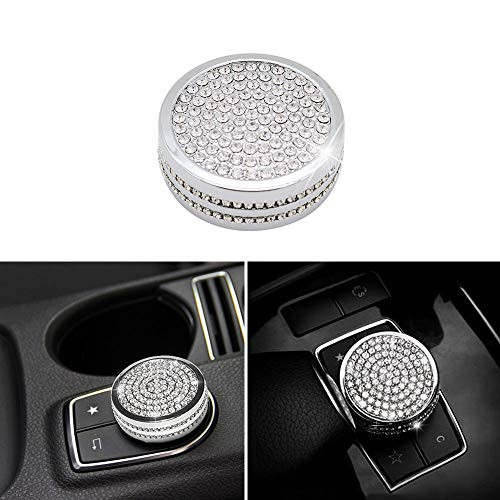 Thor-Ind Bling Center Console Multimedia Control Knob Button Cover Trim for Mercedes Benz A B C E S GLA CLA GLK ML GLE CLS Class