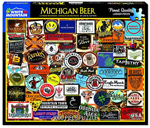 White Mountain Puzzles Michigan Beer - 1000 Piece Jigsaw Puzzle