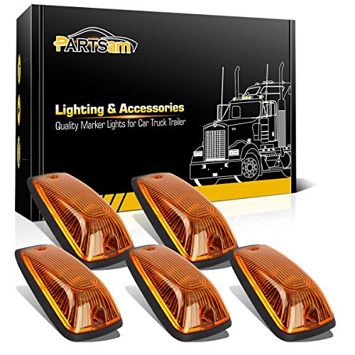 Partsam 5x Cab Roof Marker Amber Cover 264159AM + 5xBase for 1988-2002 Chevy C1500 C2500 C3500 K1500 K2500 K3500, 1988-2002 GMC C1500 C2500 C3500 K1500 K2500 K3500 Partsam 5x Cab Roof Marker Amber Cover 264159AM + 5xBase for 1988-2002 Chevy C1500 C2500 C3500 K1500 K2500 K3500, 1988-2002 GMC C1500 C2500 C3500 K1500 K2500 K3500
