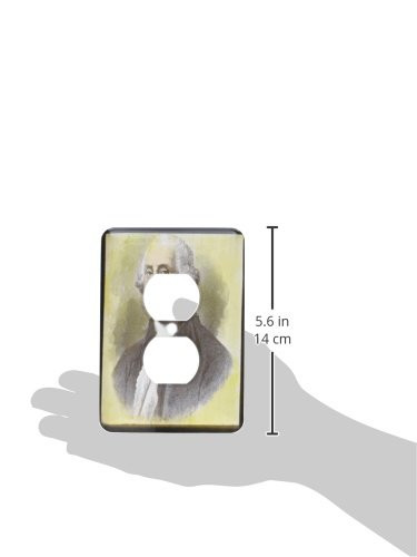 3dRose lsp_77402_6 George Washington By The Victor Animatograph Co 2 Plug Outlet Cover