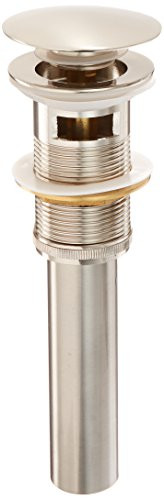 Dyconn Faucet PUDOF2-BN   Bathroom/Vessel Sink Pop-Up Drain with Overflow, Brushed Nickel