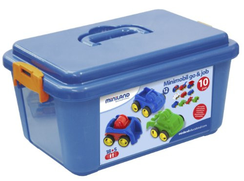 Miniland School Set Minimobil, 4 1/4", 10-Units/Container