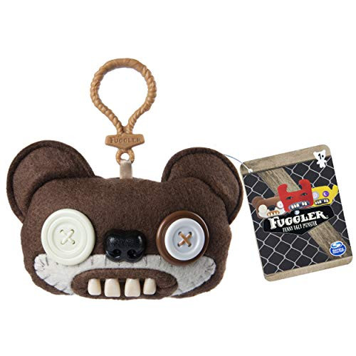 Fugglers Funny Ugly Monster, Collectible Plush Clip-On - Teddy Bear Nightmare (Brown)