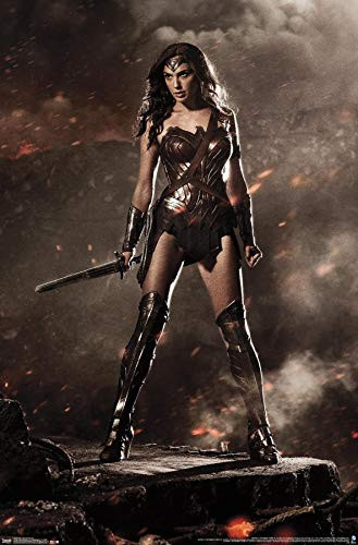 Trends International DC Comics Movie - Batman v Superman - Wonder Woman Wall Poster, 14.725" x 22.375", Premium Unframed