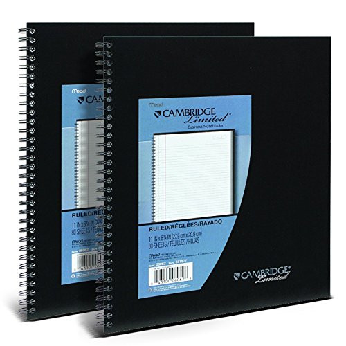 Mead Cambridge Limited Business Notebooks, Legal Ruled, 1 Subject