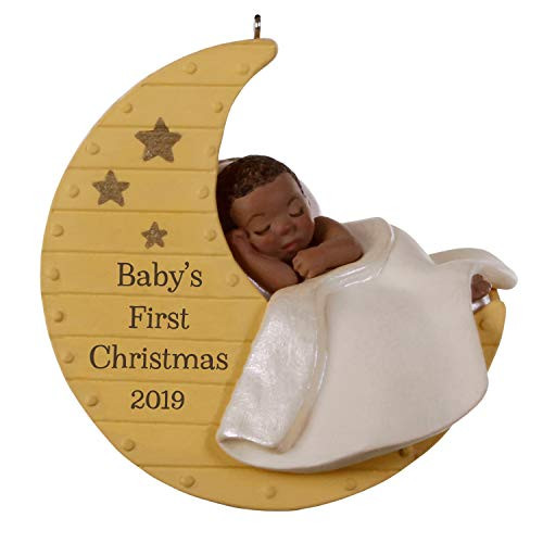 Hallmark Keepsake 2019 Year Dated African-American Baby's First Christmas Ornament