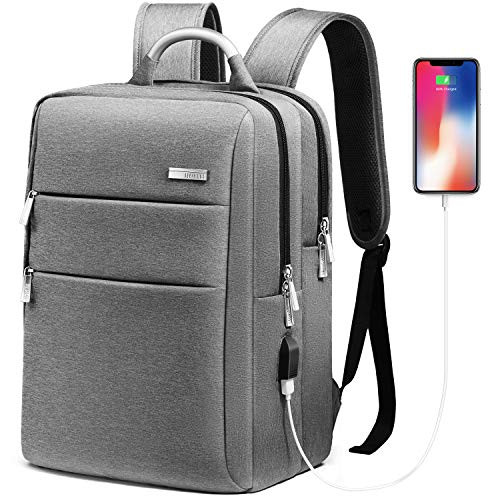 Laptop Backpack, Business Travel Backpack with USB Charging Port for Women Men