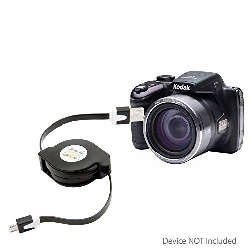 BoxWave Kodak PixPro AZ521 Cable, [miniSync] Retractable, Portable Sync Cable for Kodak PixPro AZ521