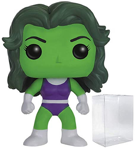 Funko Pop! Marvel: Avengers - She-Hulk #147 Vinyl Figure (Bundled with Pop BOX PROTECTOR CASE)