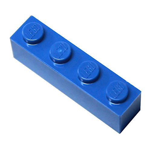 LEGO Parts and Pieces: Blue (Bright Blue) 1x4 Brick x100