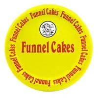 9 Coated Paper Plate Funnel Cake Design- pack of 100