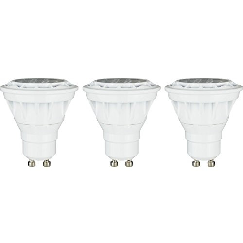Sunlite PAR16/LED/6.5W/FL35/GU10/DIM/65K/3PK Led Par16 Reflector 6.5W (50W Replacement) Light Bulbs, Gu10 Base, 6500K Daylight, 3 Pack,