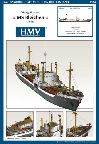 Aue Verlag HMV 3374 Papermodel Cargo Freighter MS Bleichen