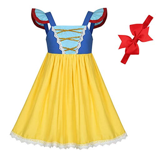 BanKids Princess Dresses Snow White Dress Up Snow White Costumes for Toddler Girls 4T 5T(120CM) BanKids Princess Dresses Snow White Dress Up Snow White Costumes for Toddler Girls 4T 5T(120CM)