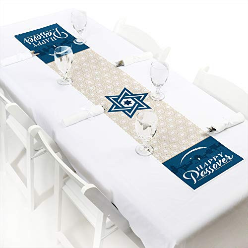 Big Dot of Happiness Happy Passover - Petite Pesach Jewish Holiday Party Paper Table Runner - 12 x 60 inches