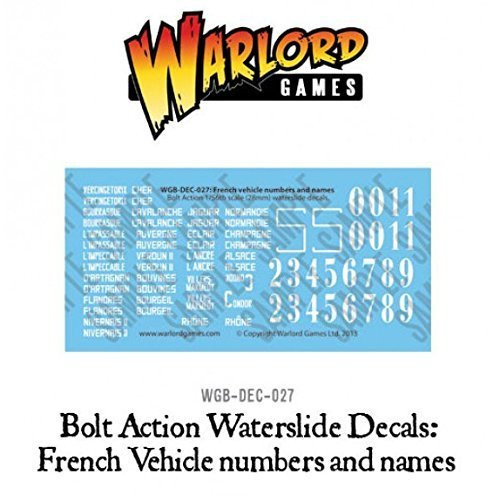 Bolt Action Warlord Games, French Vehicle Decals