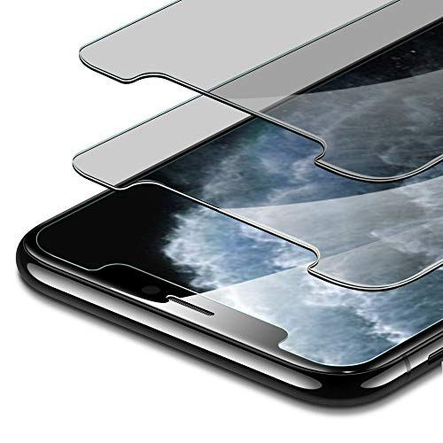 ESR [2-Pack] Tempered-Glass Privacy Compatible with iPhone 11 Pro Max Screen Protector/iPhone Xs Max Screen Protector, Easy Installation Frame, Anti-Spy, Case-Friendly, for iPhone 11 Pro Max/XS Max