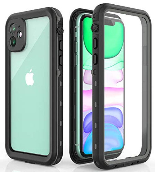 Waterproof Case for iPhone 11, iPhone 11 Case - Military Grade Drop Tested, Full Body, 360 Protective, Shockproof, Drop Proof Cases Cover Built-in Screen Protector for iPhone 11 6.1"