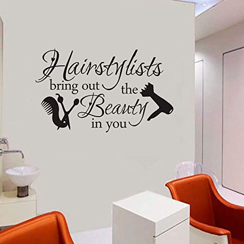 FlyWallD Hair Salon Decal Hairstylist Quotes Wall Sticker Vinyl Art Window Barbershop Decor FlyWallD Hair Salon Decal Hairstylist Quotes Wall Sticker Vinyl Art Window Barbershop Decor