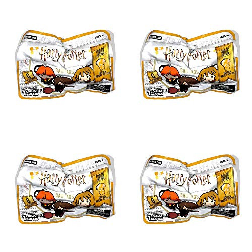 HARRY POTTER Bag Tags 4 Packs (Harry,Ron, Hermione, Draco)