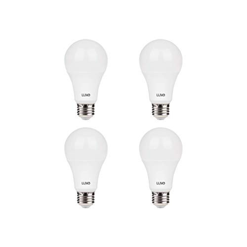 LUNO A19 Dimmable LED Bulb, 11W (75W Equivalent), 1100 Lumens, 2700K (Soft White), Medium Base (E26),UL & ENERGY STAR (4-Pack) LUNO A19 Dimmable LED Bulb, 11W (75W Equivalent), 1100 Lumens, 2700K (Soft White), Medium Base (E26),UL & ENERGY STAR (4-Pack)