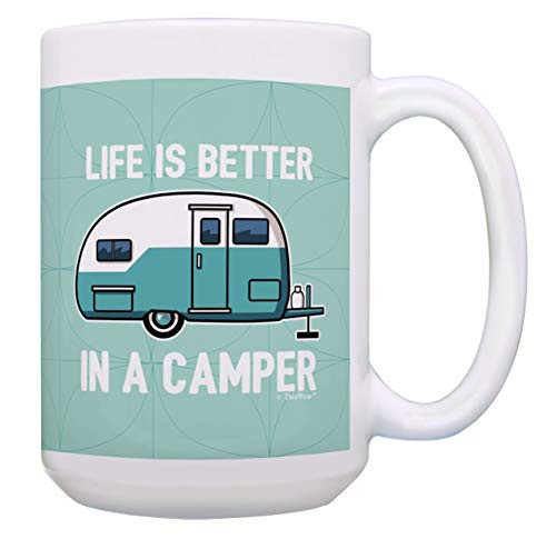 RV Mug Life Is Better In A Camper Retro Camper Cup RV Novelty Gifts 15-oz Coffee Mug Tea Cup Green RV Mug Life Is Better In A Camper Retro Camper Cup RV Novelty Gifts 15-oz Coffee Mug Tea Cup Green