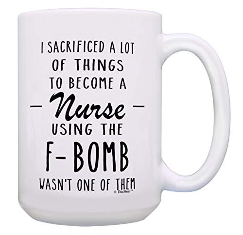 Funny Nursing Gift Nurse F-Bomb Mug CNA Gifts LPN Gifts RN Gifts 15-oz Coffee Mug Tea Cup White Funny Nursing Gift Nurse F-Bomb Mug CNA Gifts LPN Gifts RN Gifts 15-oz Coffee Mug Tea Cup White