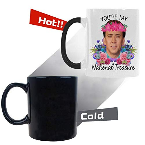 You're My National Treasure Morphing Coffee Mug Heat Reveal Color Change Mug Gift Idea 11 Ounces